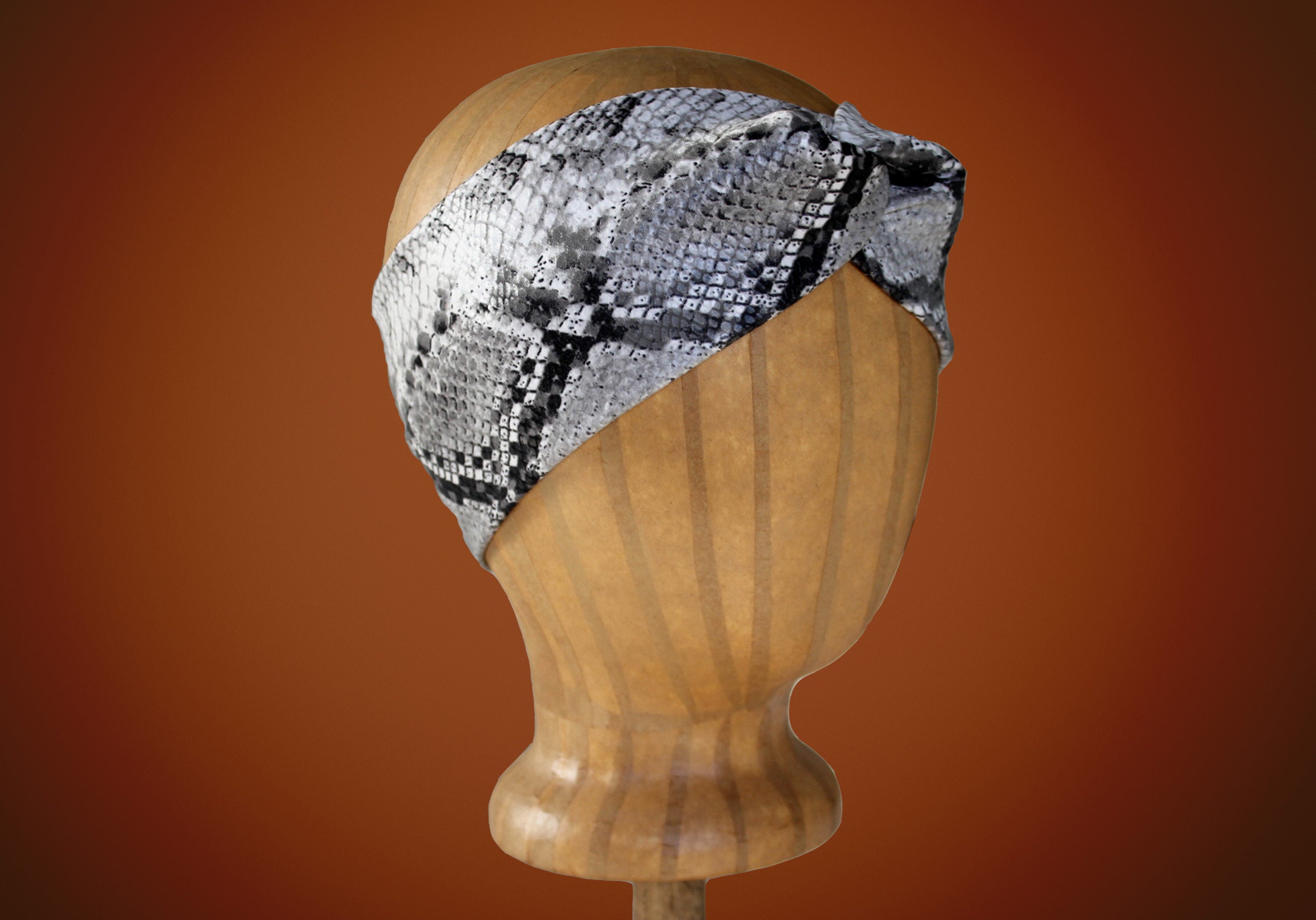 Snake Skin printed Turban Headband